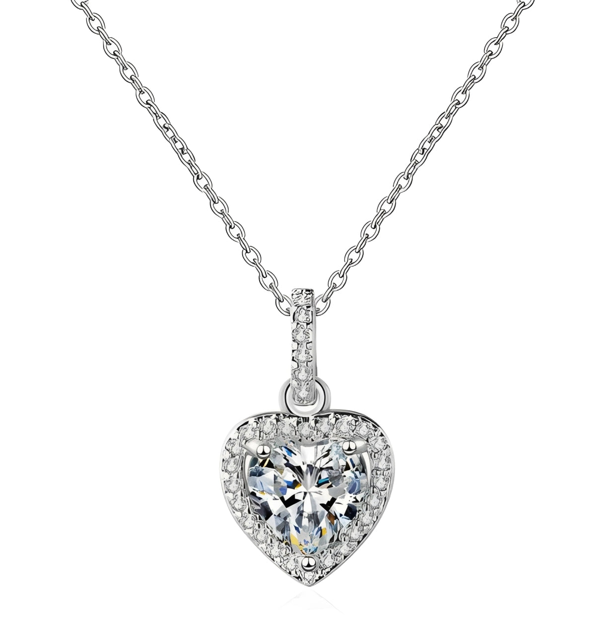 ichelona™ Heart Necklace "Zirkonia" aus 925 Silber
