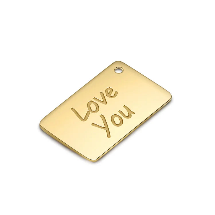 ichelona™ Briefkette mit "Love you" Nachricht