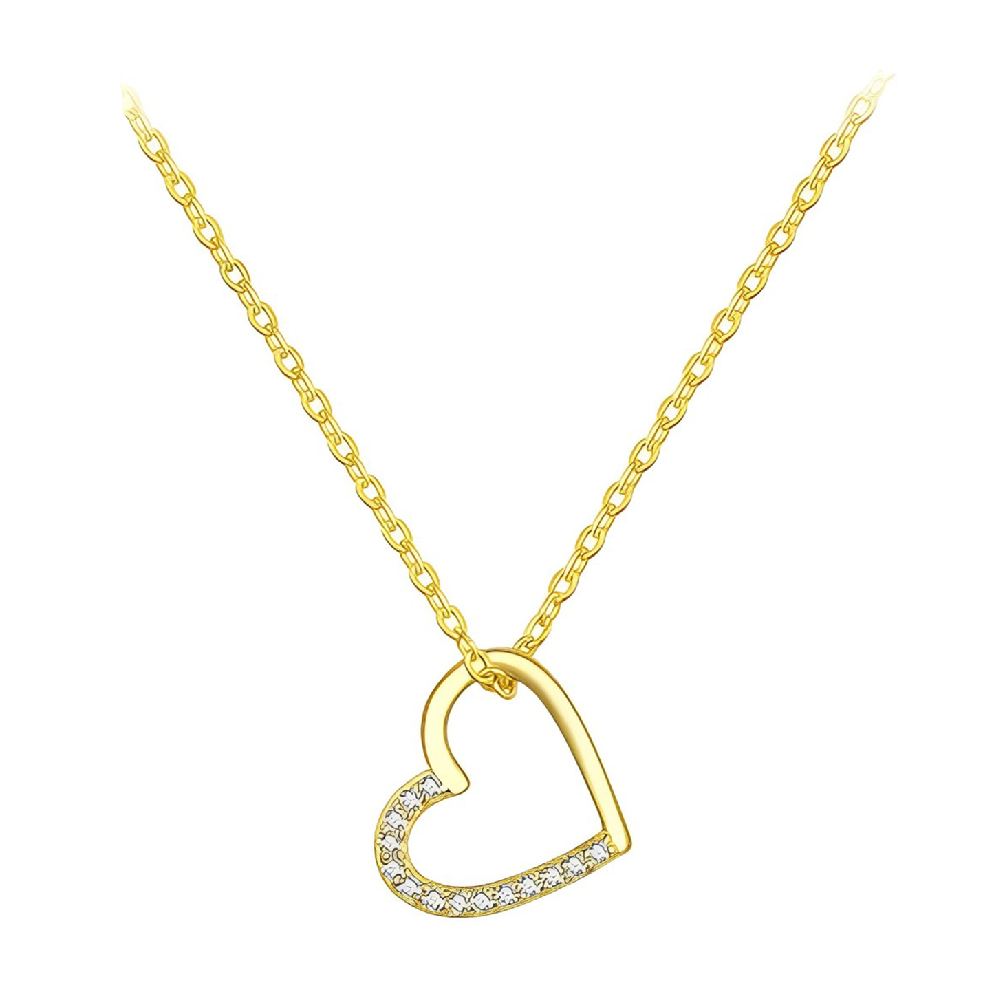 ichelona™ Funkelnde Herz-Kette 925 Silber