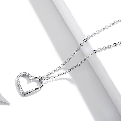 ichelona™ Funkelnde Herz-Kette 925 Silber