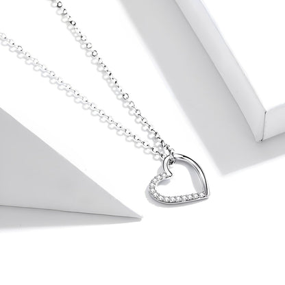 ichelona™ Funkelnde Herz-Kette 925 Silber