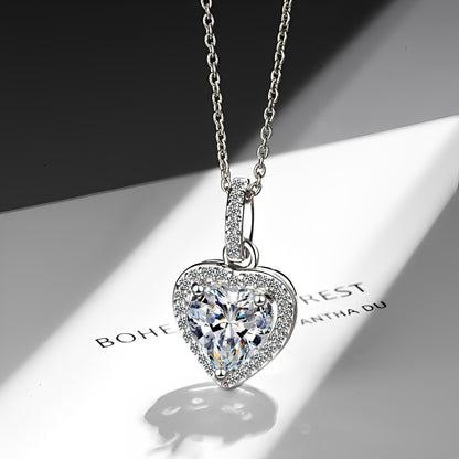 ichelona™ Heart Necklace "Zirkonia" aus 925 Silber