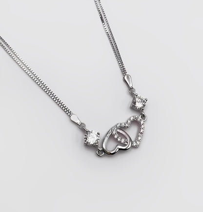 ichelona™ Double-Heart Bracelet 925 Silber