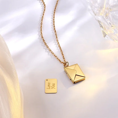 ichelona™ Briefkette mit "Love you" Nachricht
