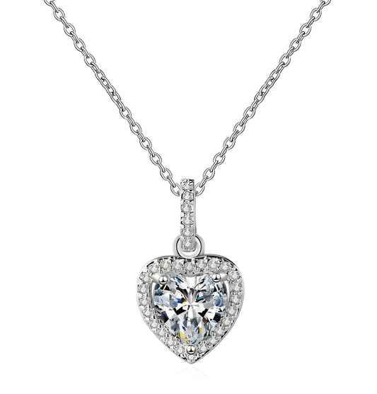 ichelona™ Heart Necklace "Zirkonia" aus 925 Silber