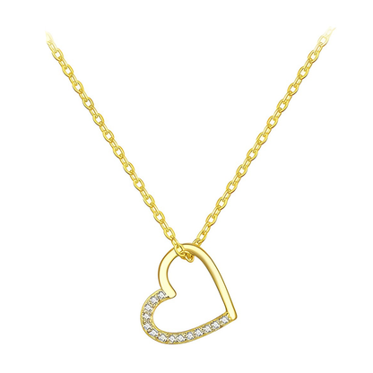 ichelona™ Funkelnde Herz-Kette 925 Silber