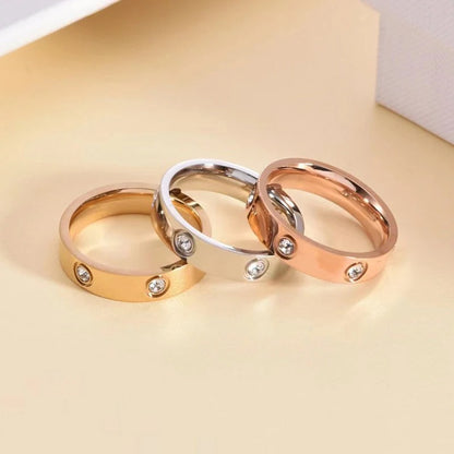 ichelona™ Zirkonia Ring aus Edelstahl