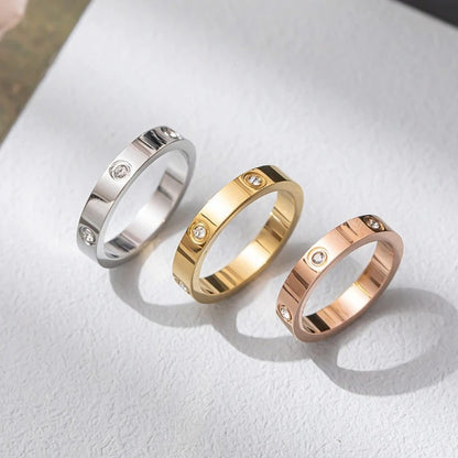 ichelona™ Zirkonia Ring aus Edelstahl