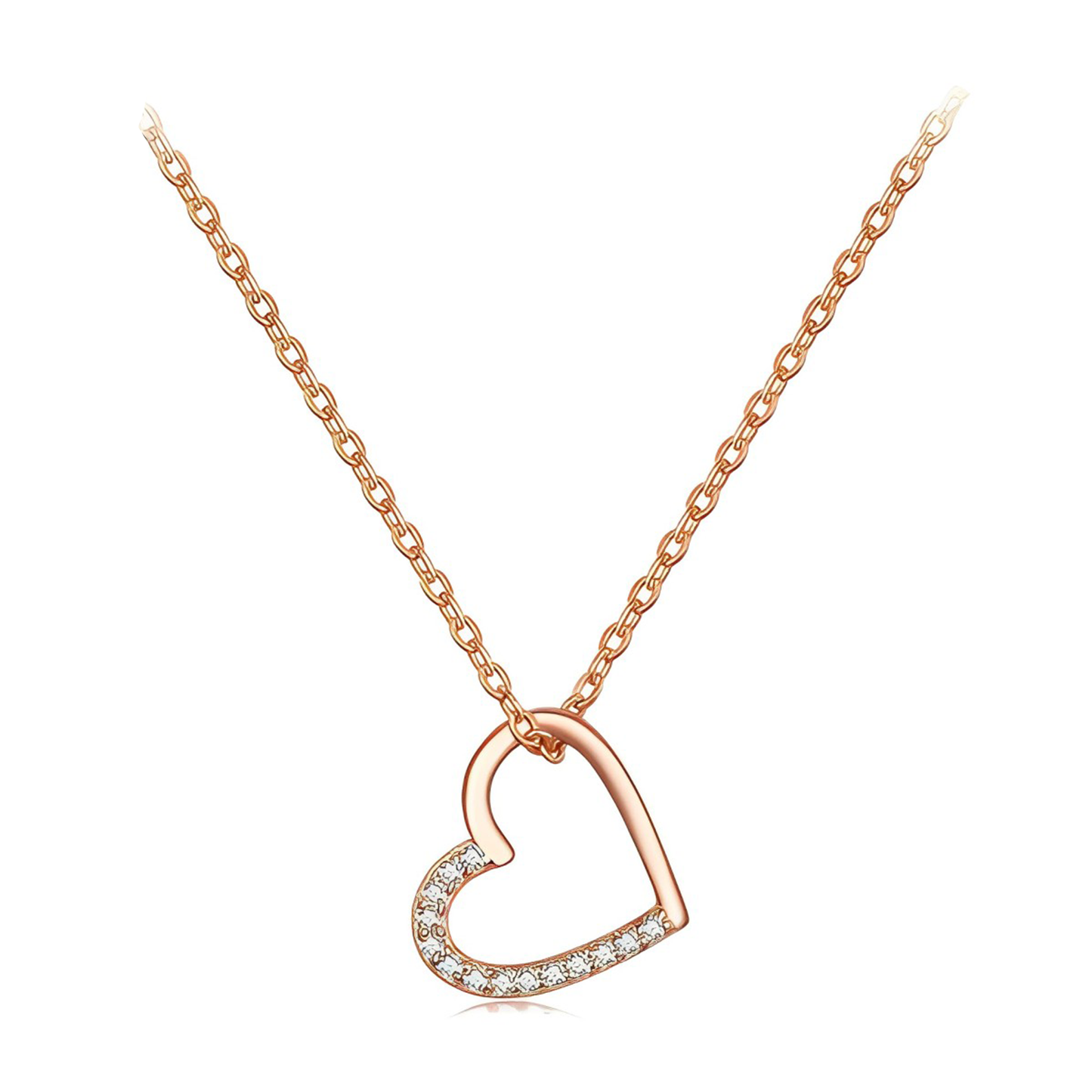 ichelona™ Funkelnde Herz-Kette 925 Silber