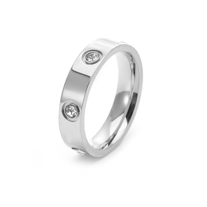 ichelona™ Zirkonia Ring aus Edelstahl